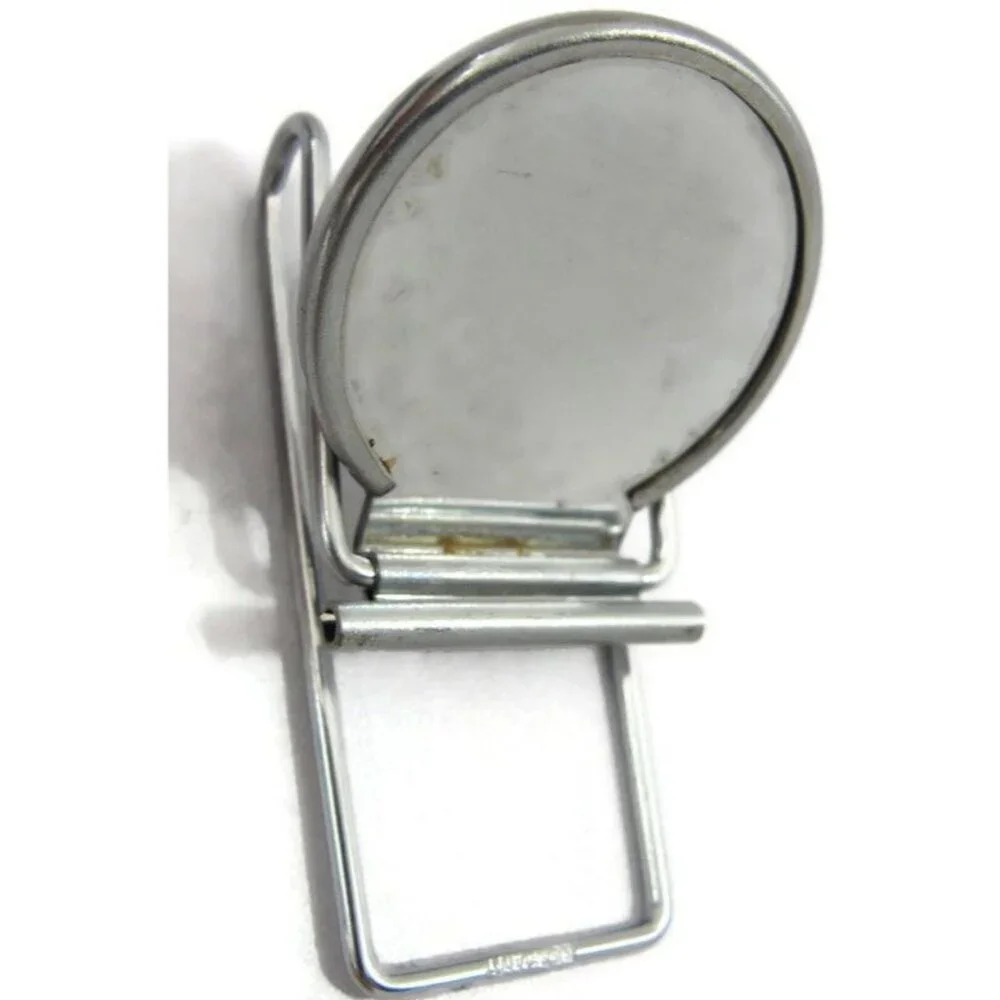 Vintage Silver Tone Crest Money Clip Men Wallet ID Credit Card Holder
